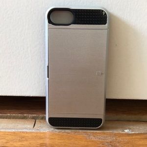 Black and silver phone case